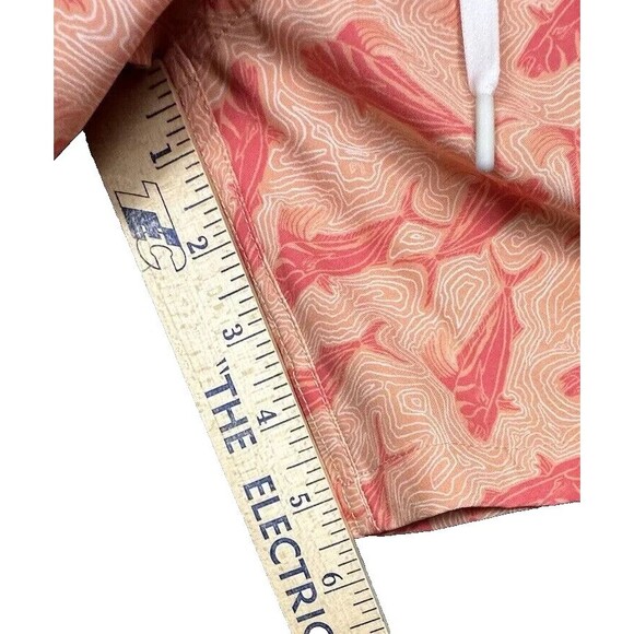 Huk Mens Orange Pursuit Volley Rooster Wake Mesh Liner Swim Trunks Size M - Picture 7 of 10